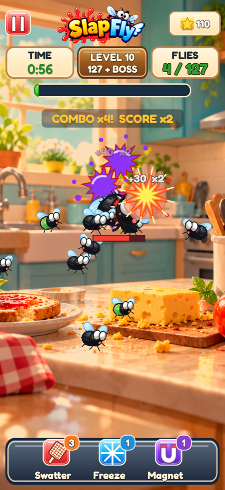 Boss fly fight on level 10